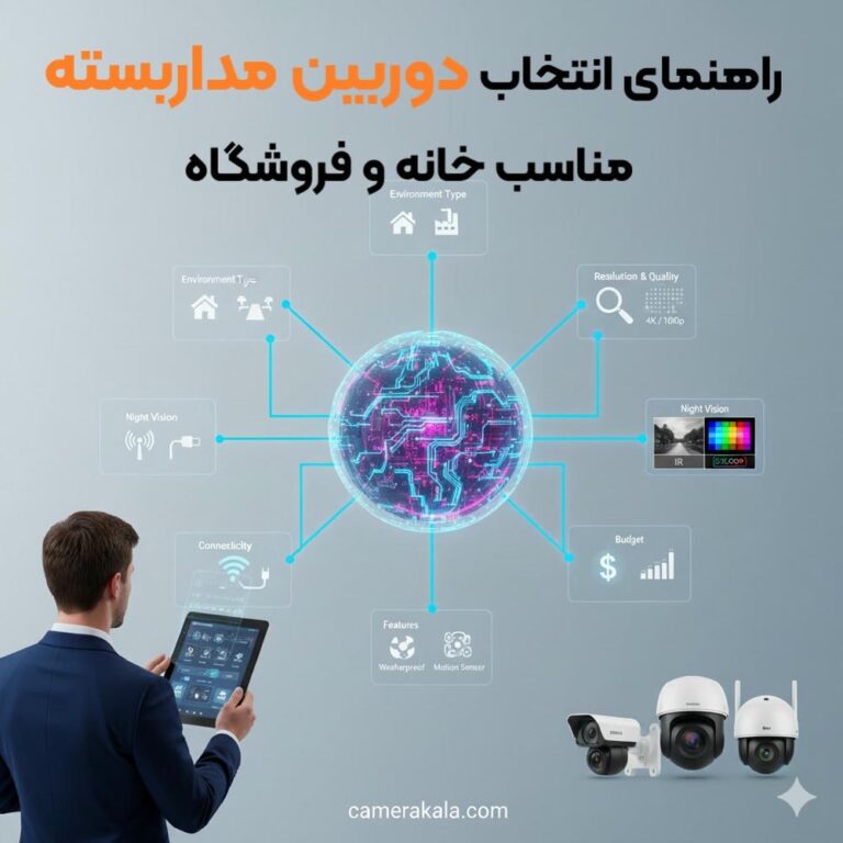 راهنمای انتخاب دوربین مداربسته مناسب خانه و فروشگاه| مقایسه فناوری‌ها، برندها و مدل‌ها