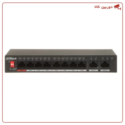 سوییچ شبکه داهوا، 96 وات، 8 پورت DH-PFS3010-8ET-96