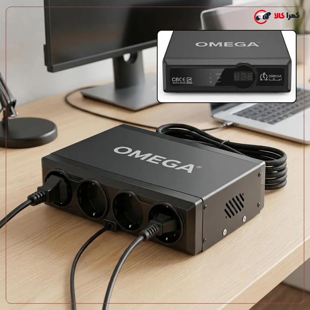 محافظ برق 4 خانه امگا مدل F6000