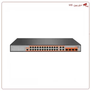 سوئیچ شبکه PoE مدیریتی 24 پورت مکسرون مدل MSW‑5424GCP‑400I