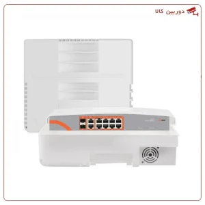 سوئیچ صنعتی ضدآب مکسرون 12 پورت PoE مدل MSW-3208GP-2GL-120I-OD