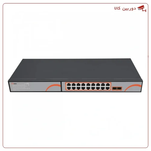 سوییچ شبکه مکسرون 16 پورت با فیبر نوری Maxron MSW-3216FPH-2GL-250I