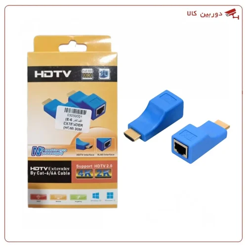 مبدل افزایش طول HDMI | 30 متری| با کابل شبکه