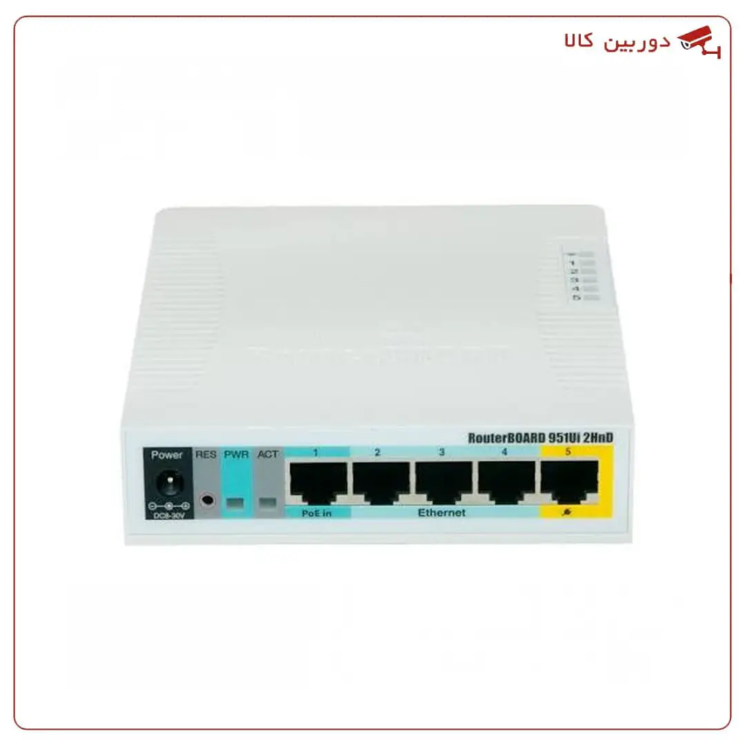 روتر میکروتیک Rb951Ui 2Hnd روتر وایرلس 2.4 گیگاهرتز با 5 پورت شبکه و Poe