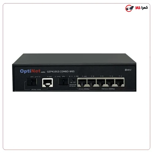 خانه جدید 27 سوئیچ Poe اپتینت مدل Gep410Gs Combo-W65