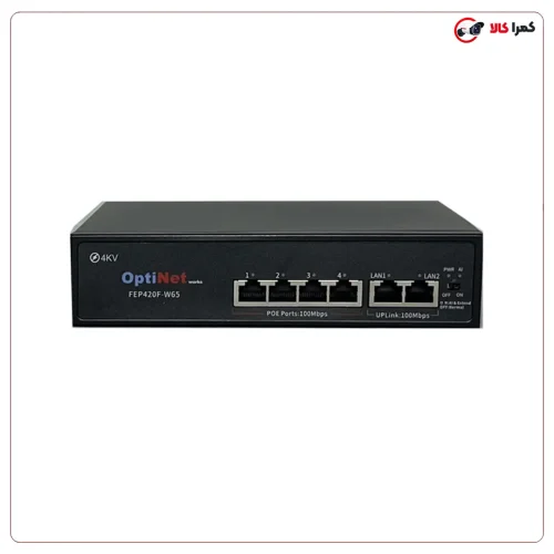 سوئیچ PoE مدل FEP420F-W65 | توان 65 وات